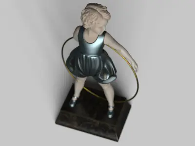 Girl Statue 3D model