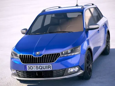 Skoda Fabia Scoutline 2019 3D model
