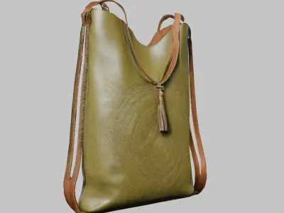 High Detail 3D Model of a Bag Low-poly 3D model