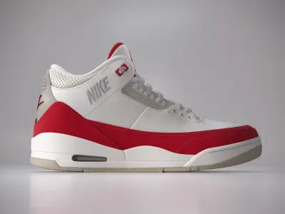 Sneaker Nike Air Jordan 3  3D model