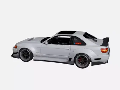 Urban Drift Inspired Sports Car Performance Vehicle Asset 05 3D model