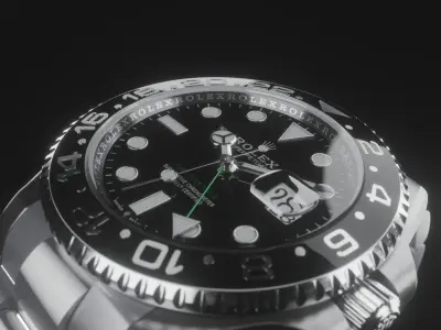 Wristwatch - Rolex GMT-Master ll 3D model