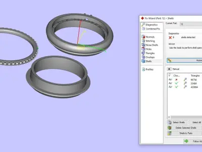 men rings engagement rings 3D print model
