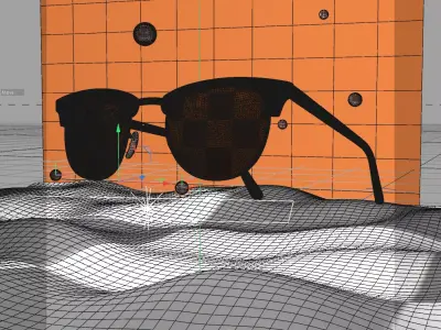 Glasses Product Promotion Scene Octane Render 3D model 3D model