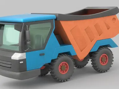 Cartoon Car Low-poly 3D model by asphyxiationdomain