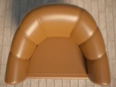 THE ARMCHAIR leather chair Free 3D model