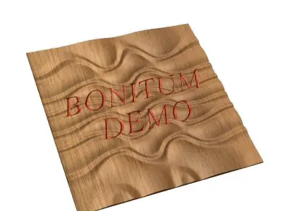 DEMO Tileable 3D Relief SB7 for CNC Free 3D model