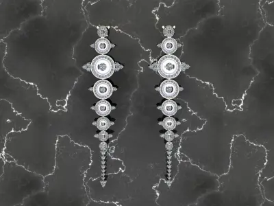 Earrings Monica Bellucci 3D print model