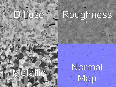 V8 Engine Rugged Design model pack Low-poly 3D model