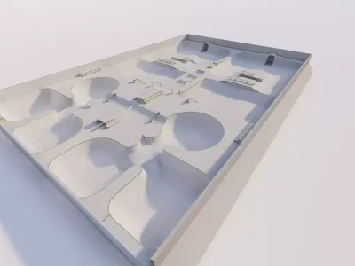 Skatepark-Skate Park PACK 3D model
