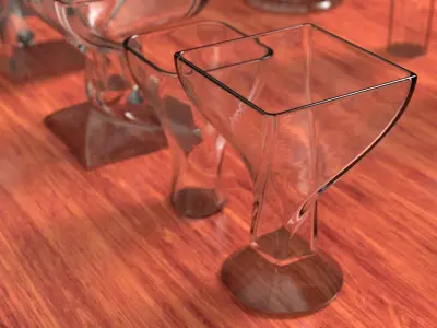 A set of 8 vases 3D model