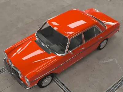 1968-1975 model Mercedes Benz W115 sedan car  3D model