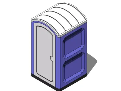 Portable Toilet - Revit Family 3D model