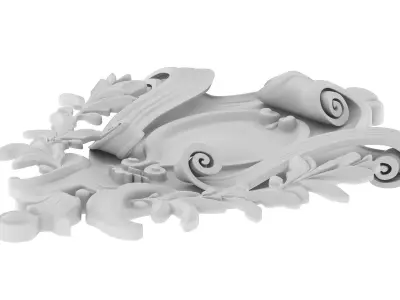 Cartouche Ornament 030 3D model