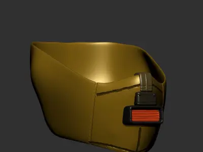 gas mask helmet scifi high poly sculpt 3d printable  3D model buy