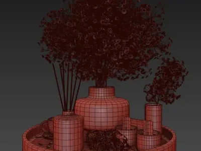 Decorative set 011 3D model