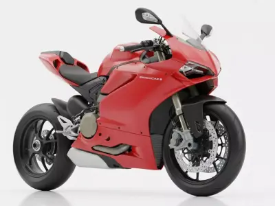 Ducati Panigale V4 Low-poly 3D model