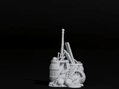 pile of ship 3D print model