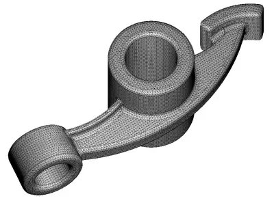 Vehicle Rocker Arm 3D print model