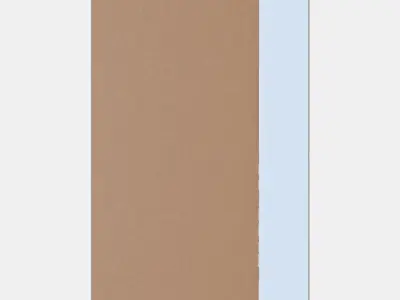 PAX - FLISBERGET Wardrobe 3 Low-poly 3D model