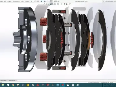 M72 Motorcycle-Clutch Free 3D model