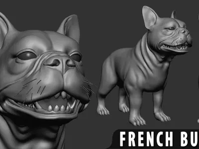 French Bulldog 3D model