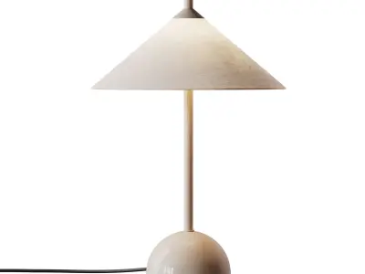 Tafellamp Vica met marmeren voet 3D model