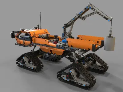 Lego Arctic truck 3D model
