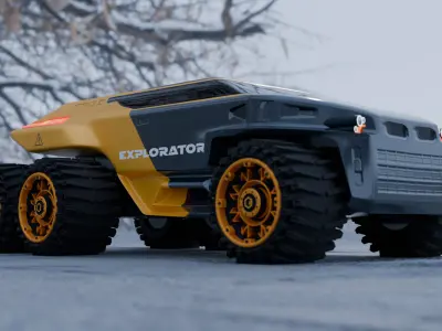 Scifi truck 2 3D model