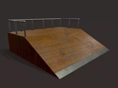 Skate ramp7 Low-poly 3D model