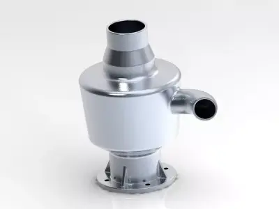 Cyclone Dust Collector 3D print model