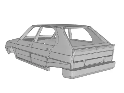 Citroen Visa GT 3D print model
