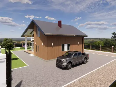 European House 3D model purchase