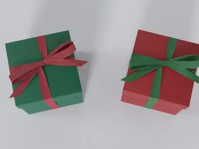Gift Box 3D model get