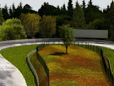 Nurburgring Nordschleife - Karusell 3D model