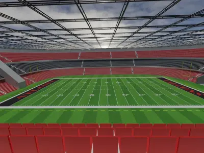 Atlanta Falcons - American Football Stadium Low-poly 3D model