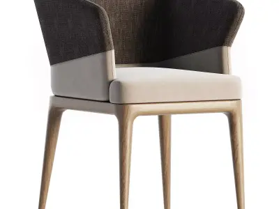 Quad Chair Dinning 3D model