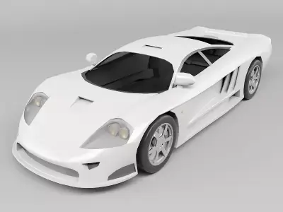 Concept Car Low-poly 3D model from CGTrader