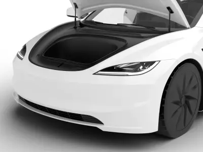 Tesla Model 3 Standard 2026 HQ 3d model 3D model