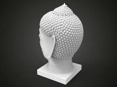Buddha head 3D print model