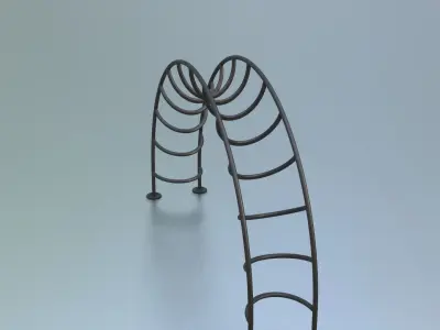 Half Moon Rung Climber Low-poly 3D model