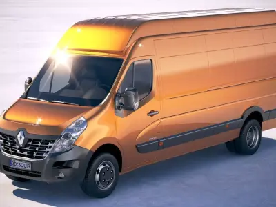 Renault Master Van 2018 Maxi 3D model