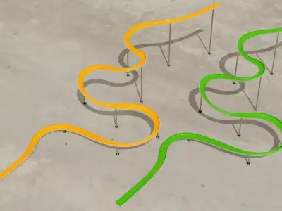 Water Slide 3D models 3D Model Pack 2
