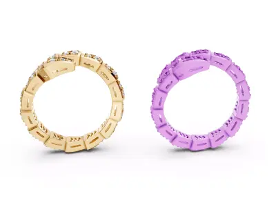 Serpenti Viper Ring 3D print model