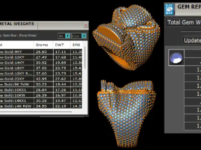 Luxury Pave Trophy Ring - 3D CAD Model 3D print model