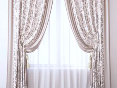 Set 97 Curtains 3D model