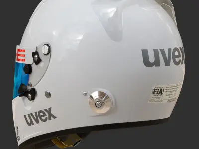 Helmet UVEX FP5 white 3D model