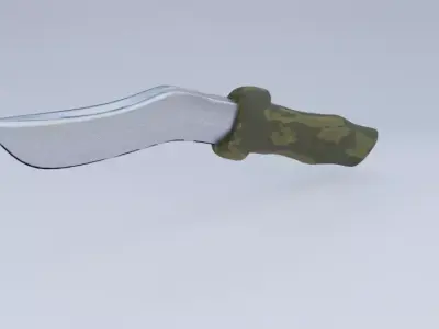 Combat Knife Low-poly 3D model