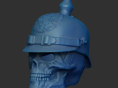 2-Pack- 30 Percent-  Skulls  Witch Hat and Pickelhaube 3D print model