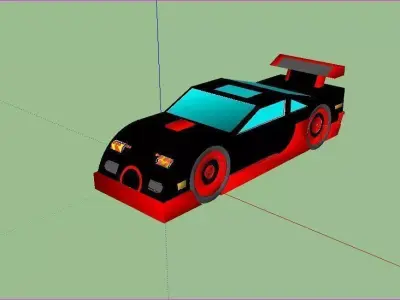 bugatti veyron supersports Low-poly 3D model